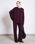 TENCEL™ LYOCELL RIB PANTS SMILLA CHERRY LACQUER Pants jan-n-june 1