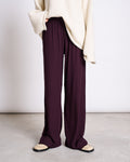 TENCEL™ LYOCELL RIB PANTS SMILLA CHERRY LACQUER Pants jan-n-june 1