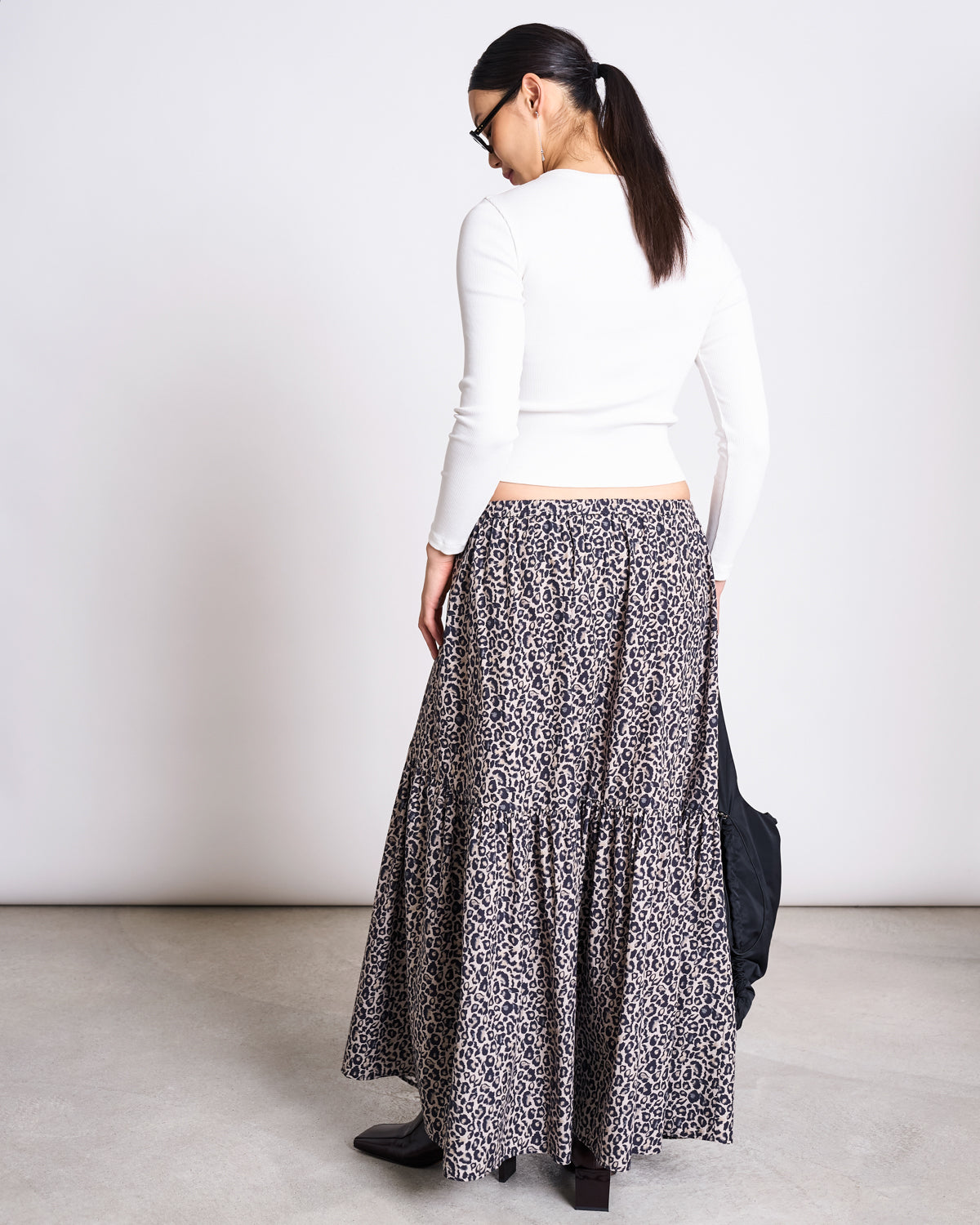 TIERED MAXI SKIRT ALCA LEO PRINT Skirt jan-n-june 5