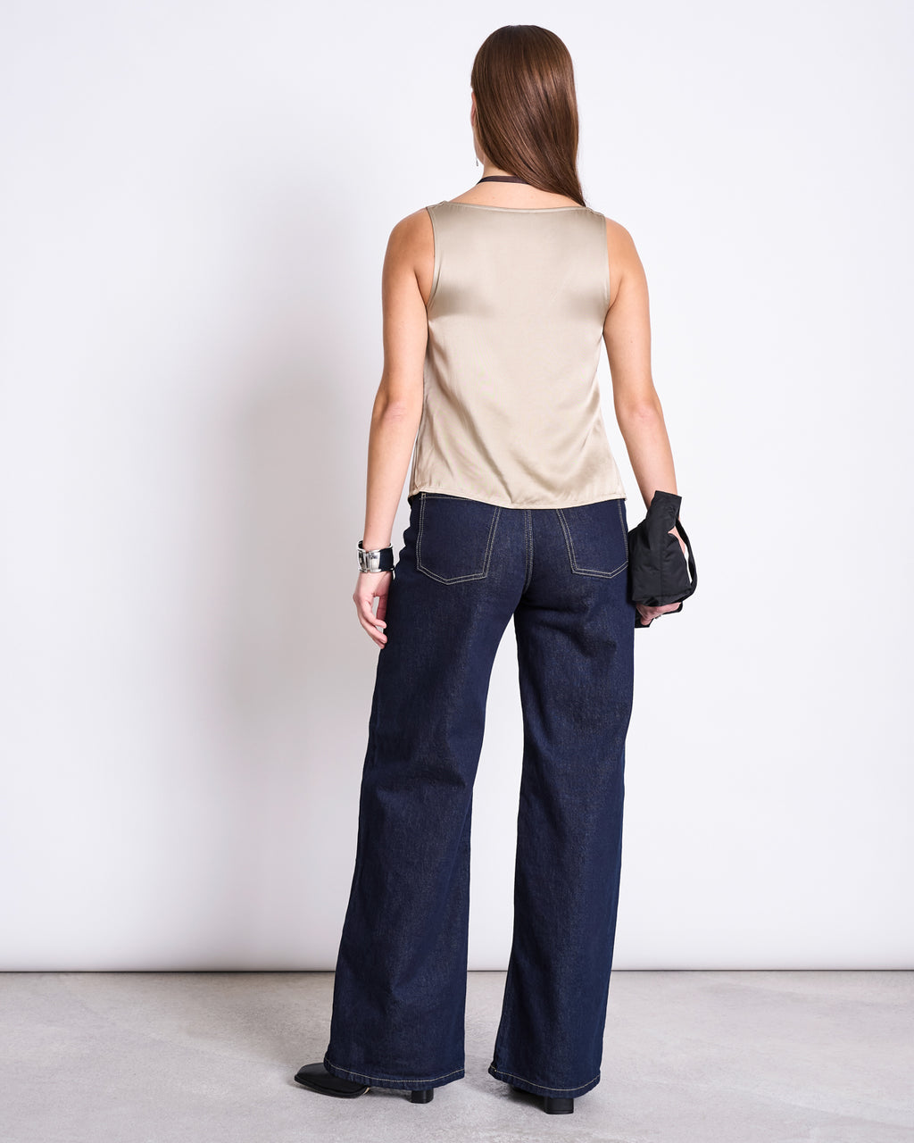 RUFFLED V-NECK TOP TALARA SILVER GREY T-shirt jan-n-june 3