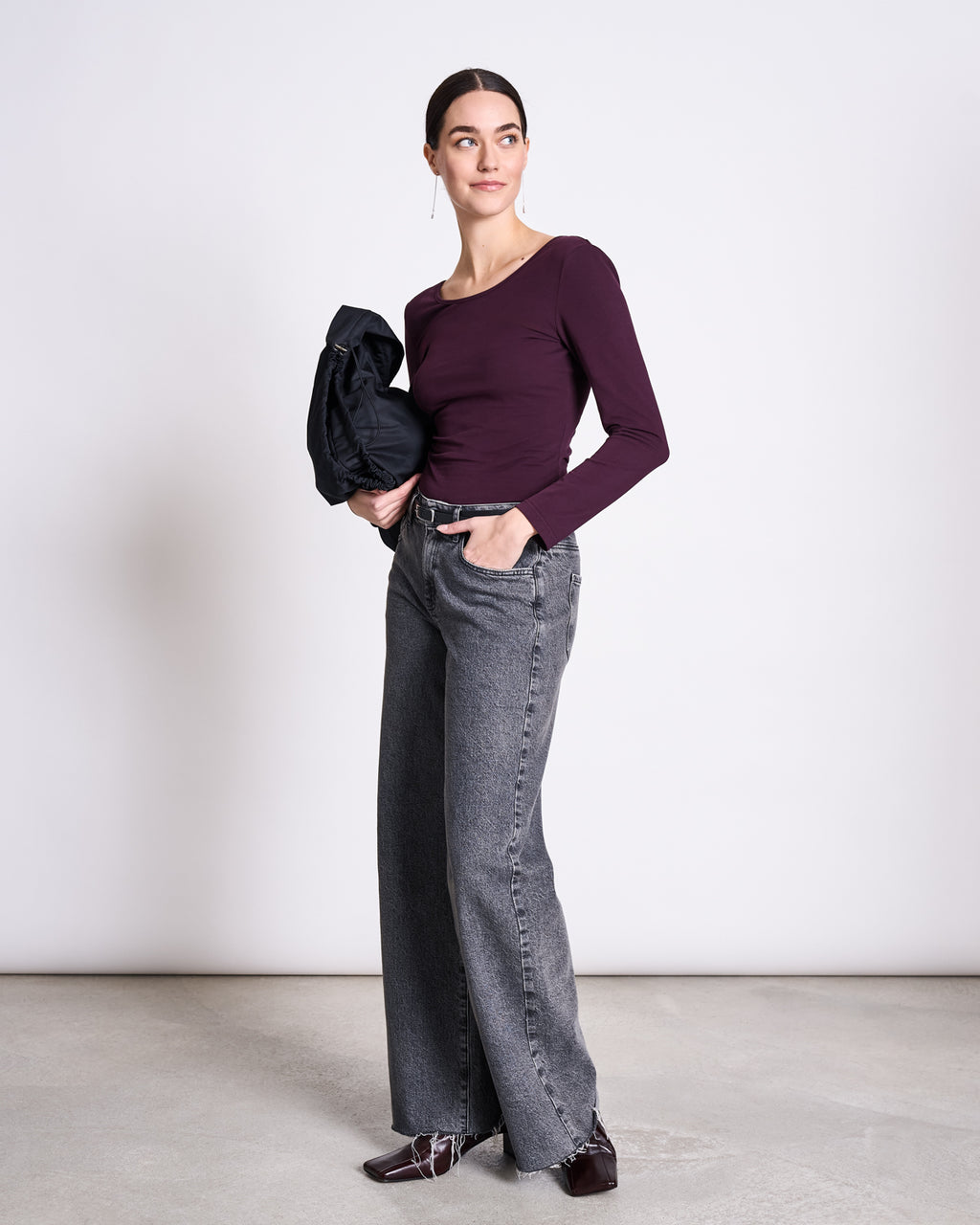 BALLERINA LONGSLEEVE LEON CHERRY LACQUER GOTS Longsleeve jan-n-june 3