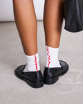 OVERLOCK SOCKS WHITE CHERRY RED Accessories jan-n-june 1