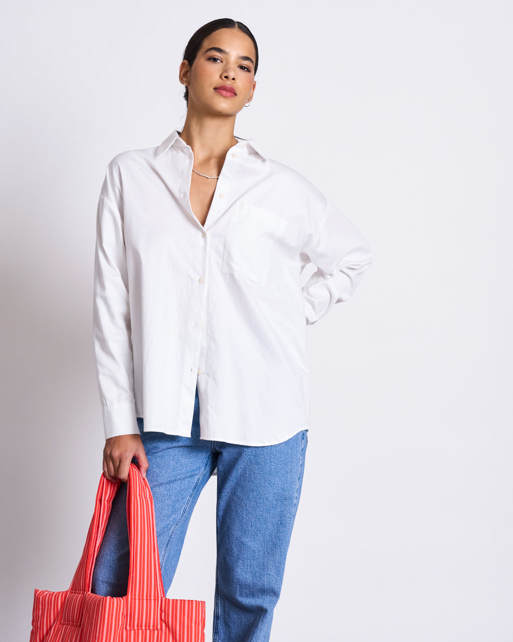 OVERSIZED SHIRT MAMRO WHITE jan-n-june 3