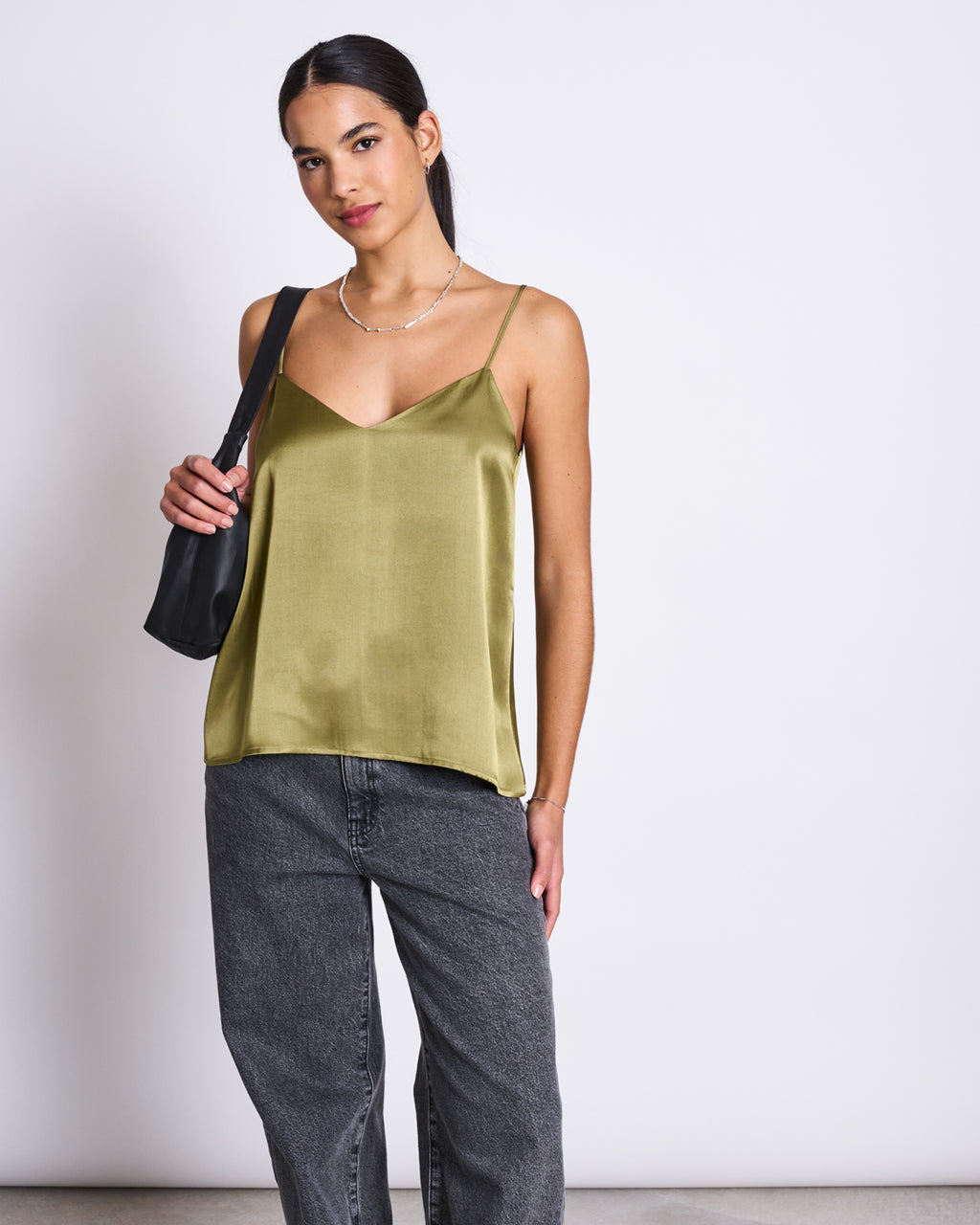 SLIP TOP MAUD WOODY OLIVE Tops jan-n-june 3