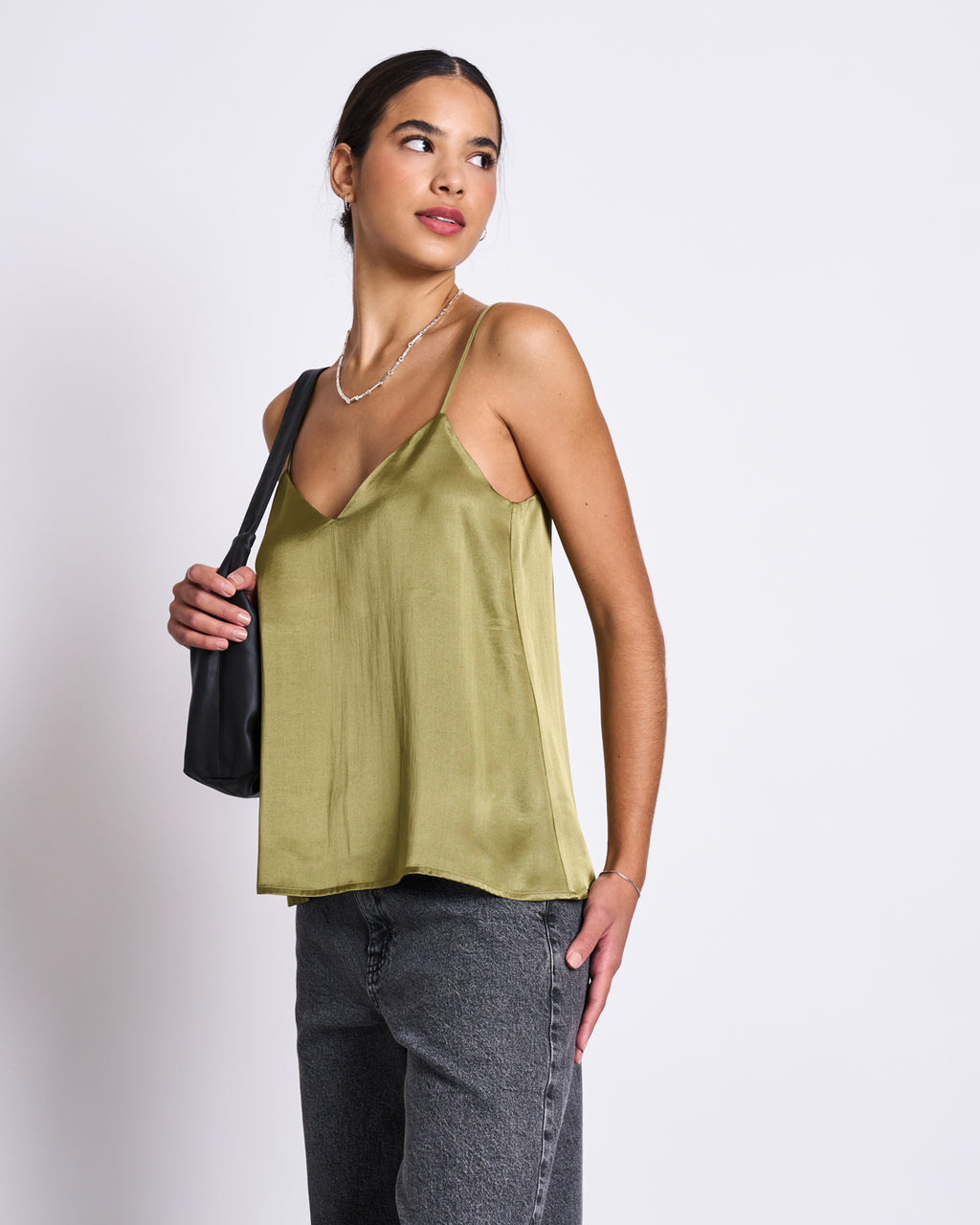 SLIP TOP MAUD WOODY OLIVE Tops jan-n-june 4