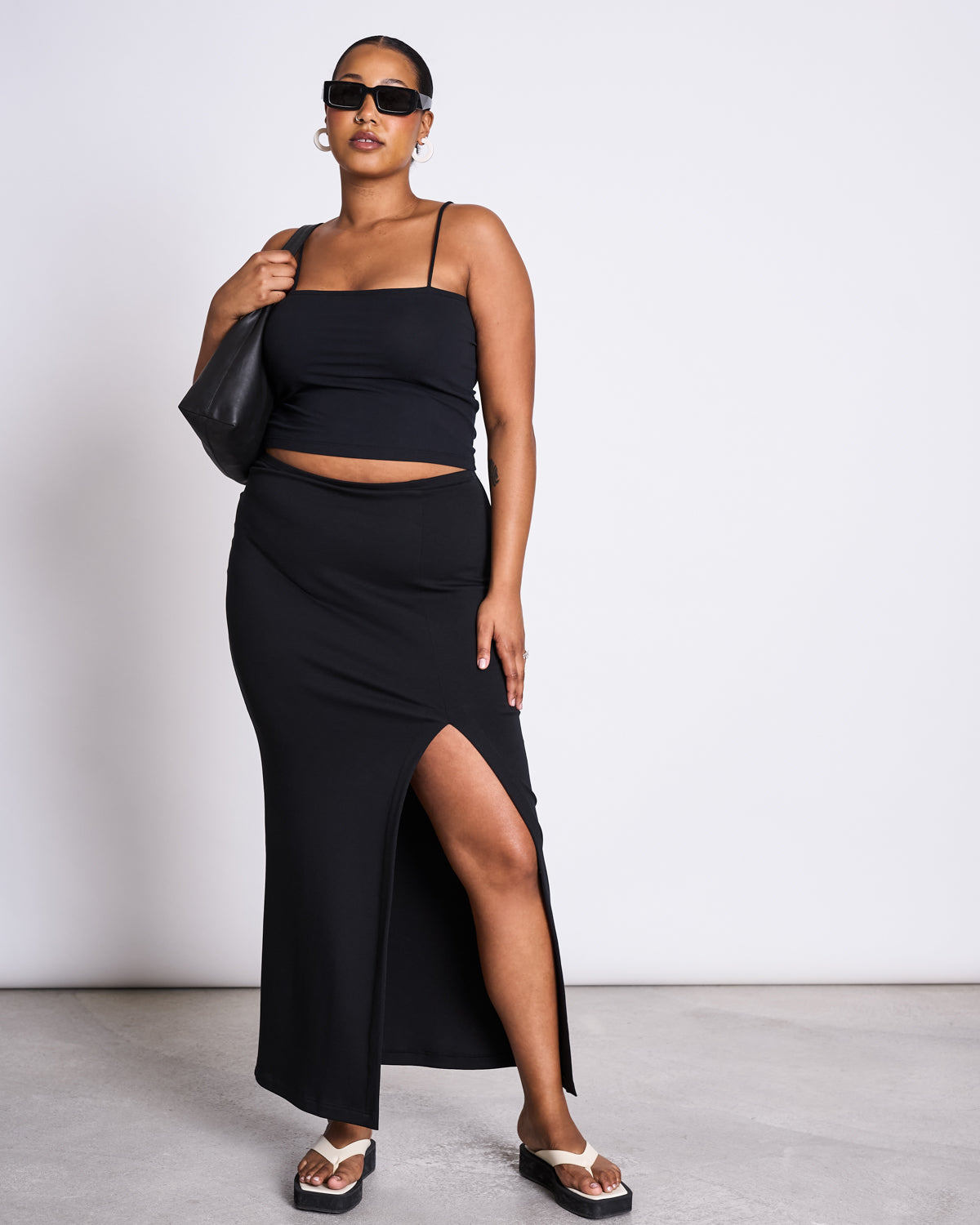 MAXI SKIRT LUSTA BLACK skirt jan-n-june 1