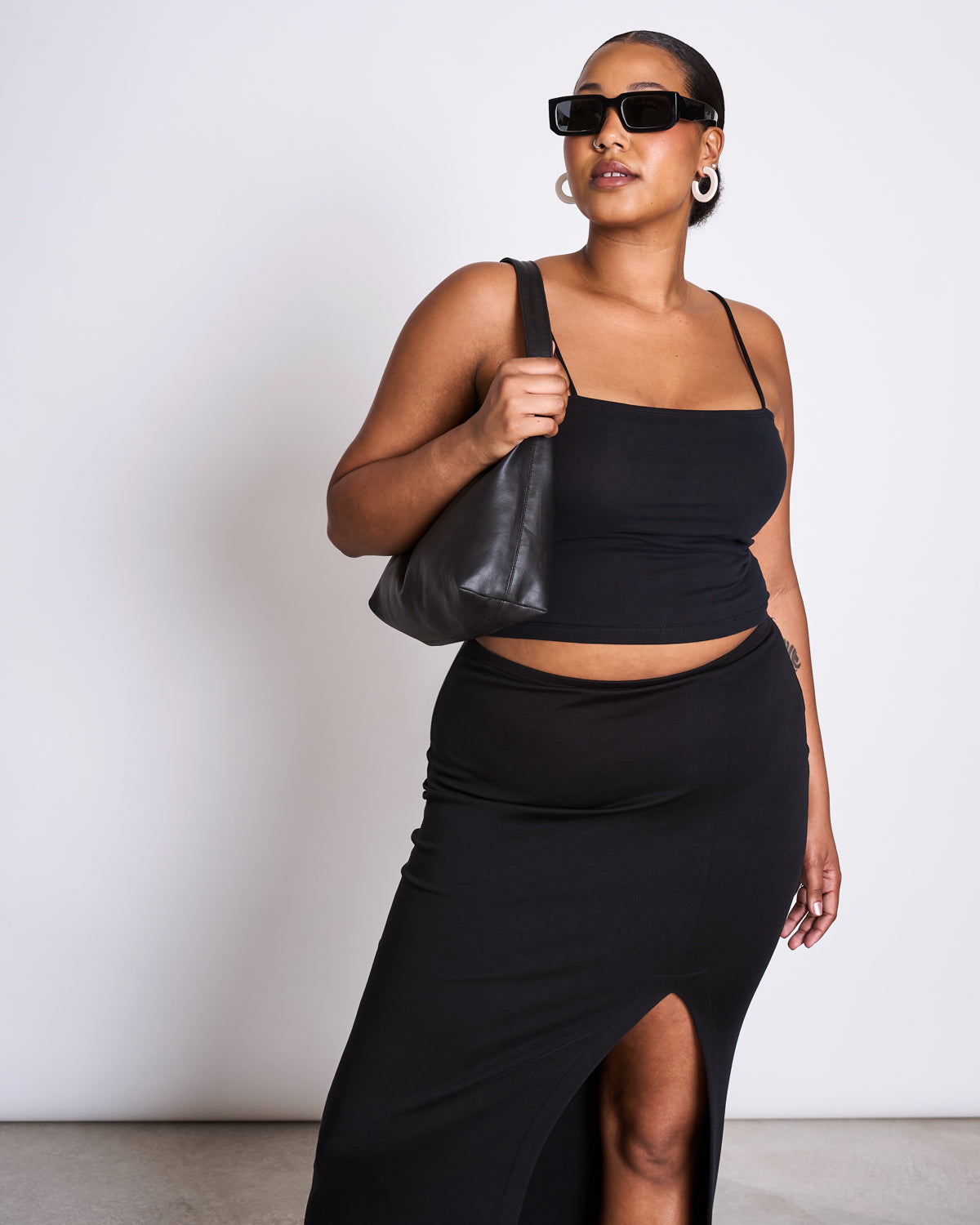 MAXI SKIRT LUSTA BLACK skirt jan-n-june 2