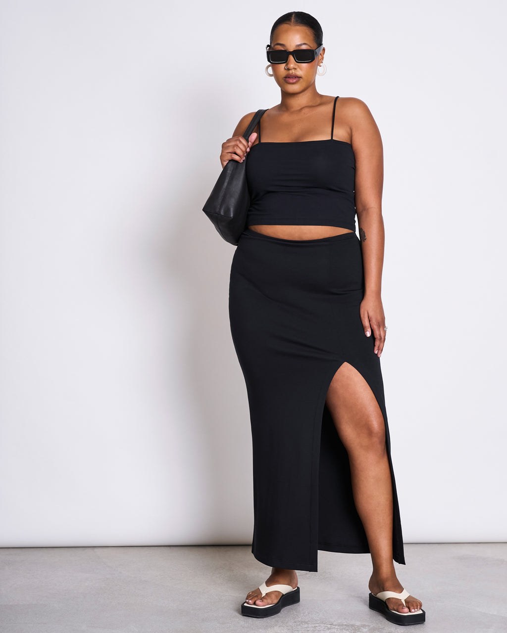 MAXI SKIRT LUSTA BLACK skirt jan-n-june 3