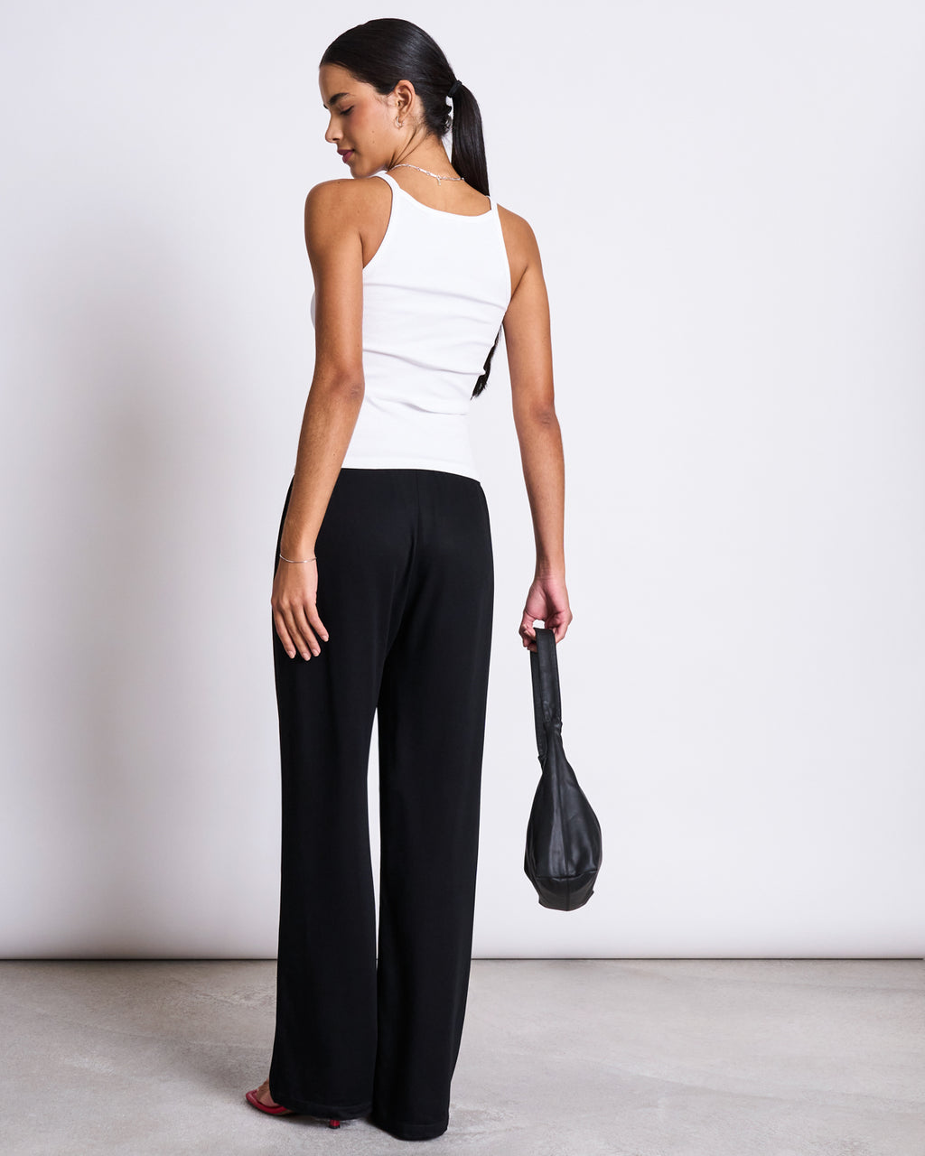 RIB TOP STEM WHITE T-shirt jan-n-june 4