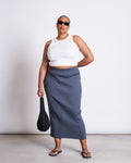 MIDI KNIT SKIRT EBBA TURBULENCE GOTS Skirts jan-n-june 1