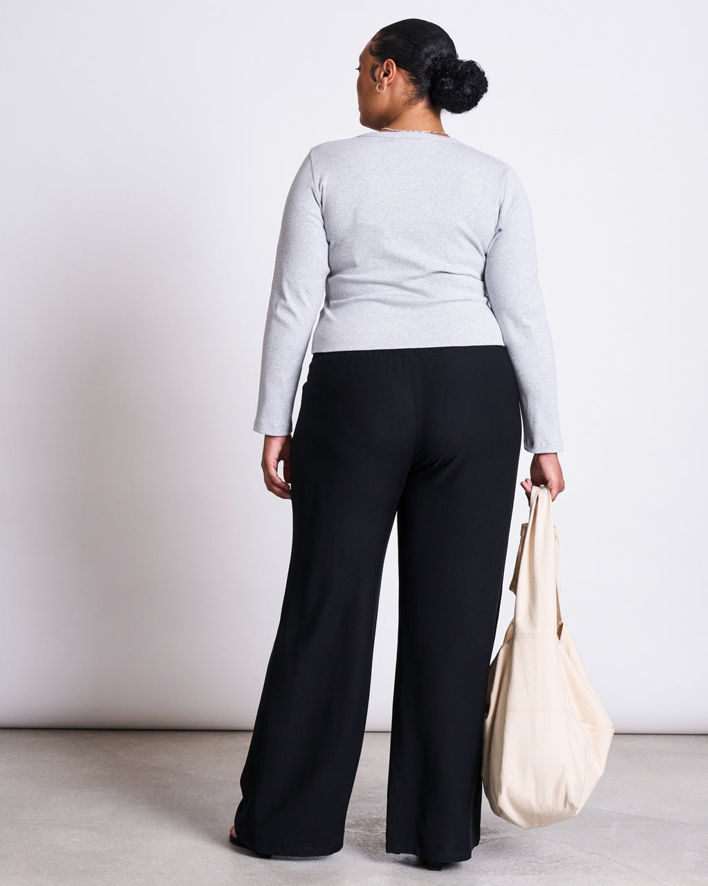 MID RISE LOOSE PANTS STRATH BLACK jan-n-june 8