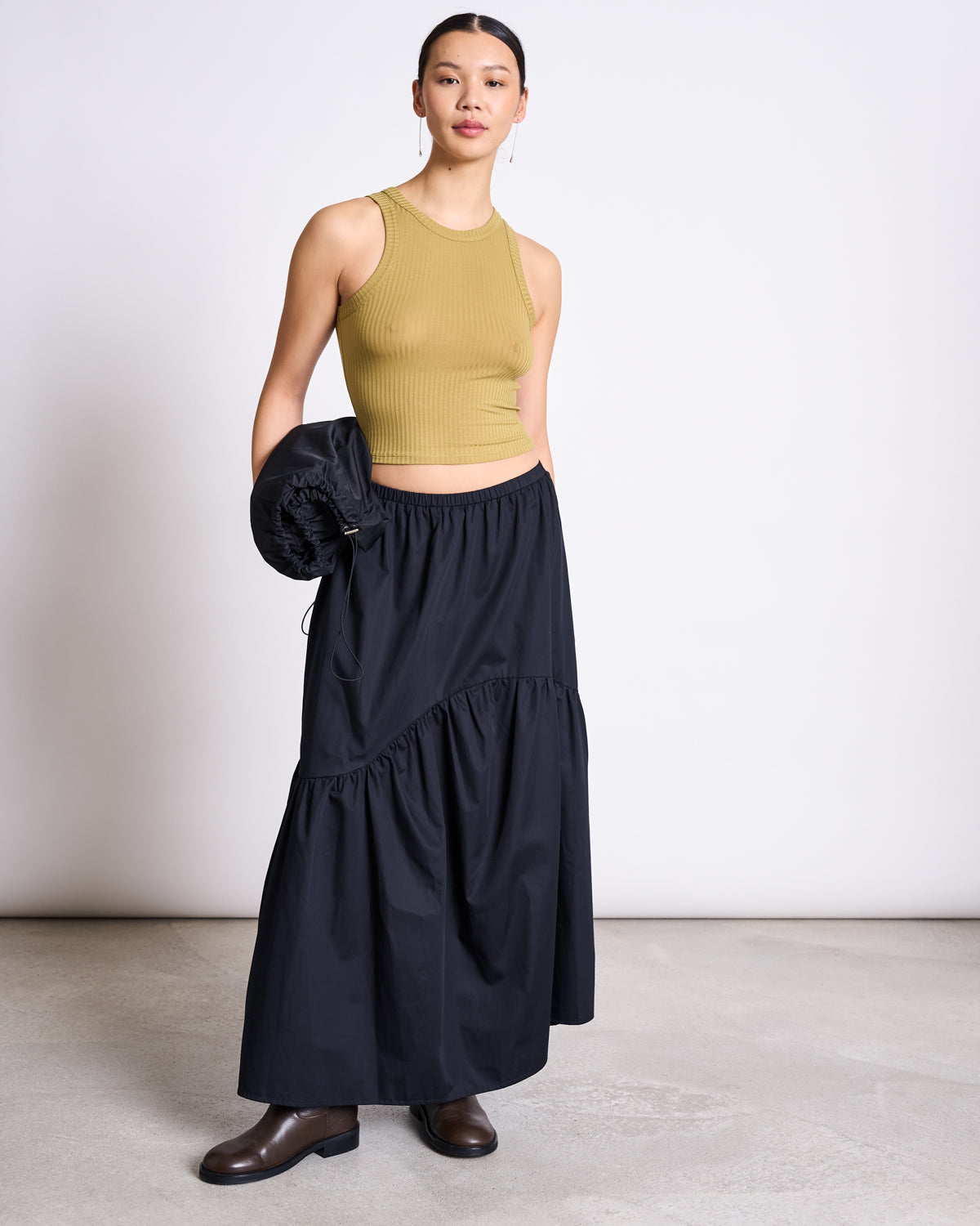 TIERED MAXI SKIRT ALCA BLACK Skirt jan-n-june 6
