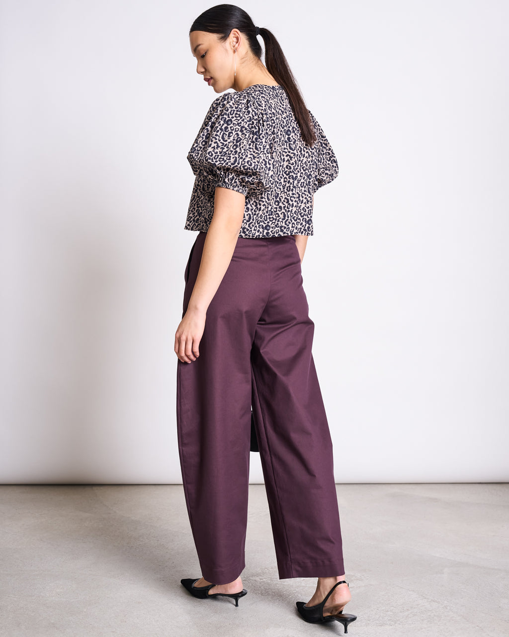 ORGANIC COTTON BARREL PANTS YAURI CHERRY LACQUER Pants jan-n-june 3