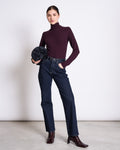 TENCEL™ LYOCELL RIB TURTLENECK MIO CHERRY LACQUER Longsleeve jan-n-june 1