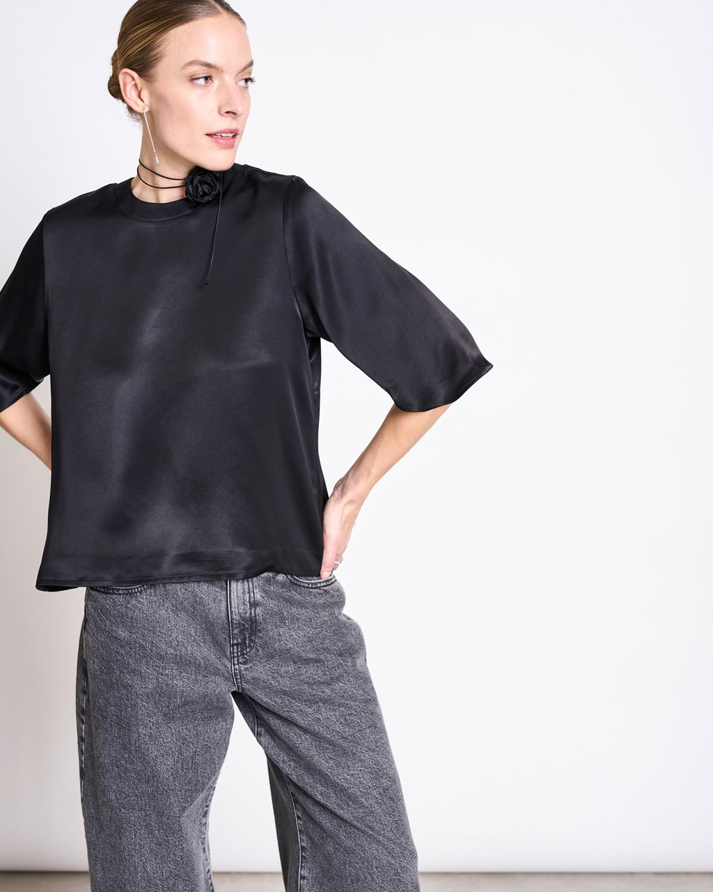 SILKY SHIRT NAMORA BLACK T-shirt jan-n-june 9