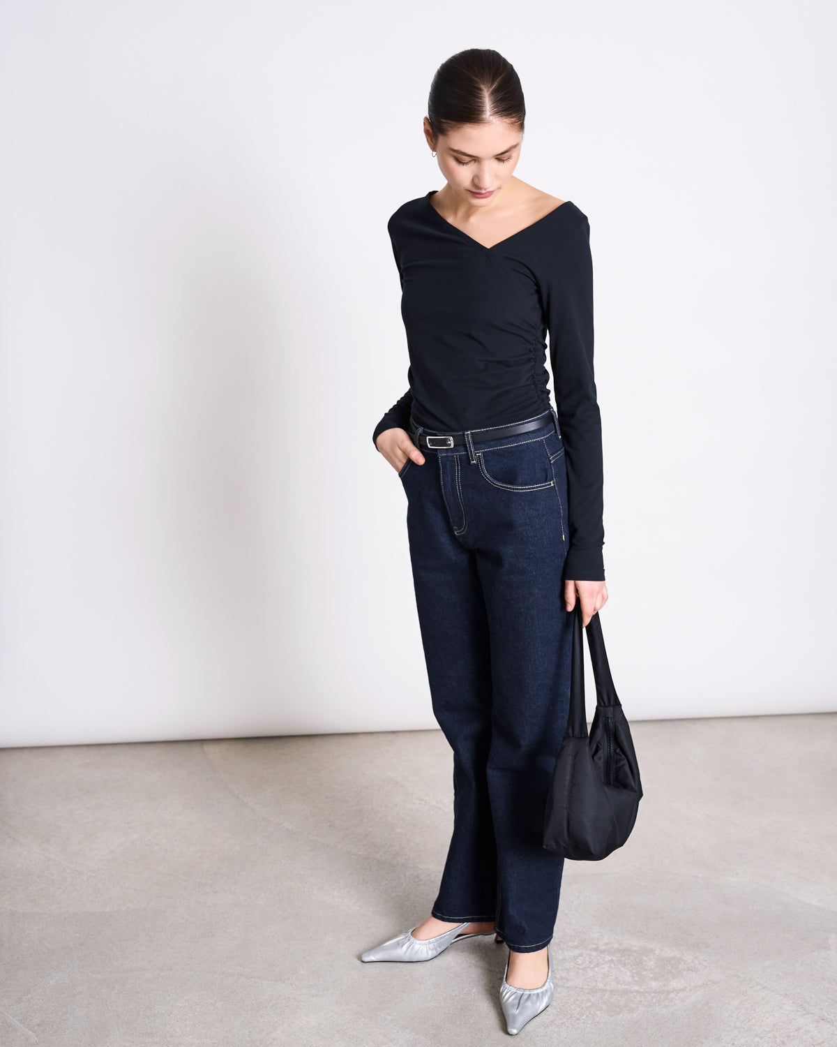 THIN BELT NYBY BLACK SILVER Accessories jan-n-june 4