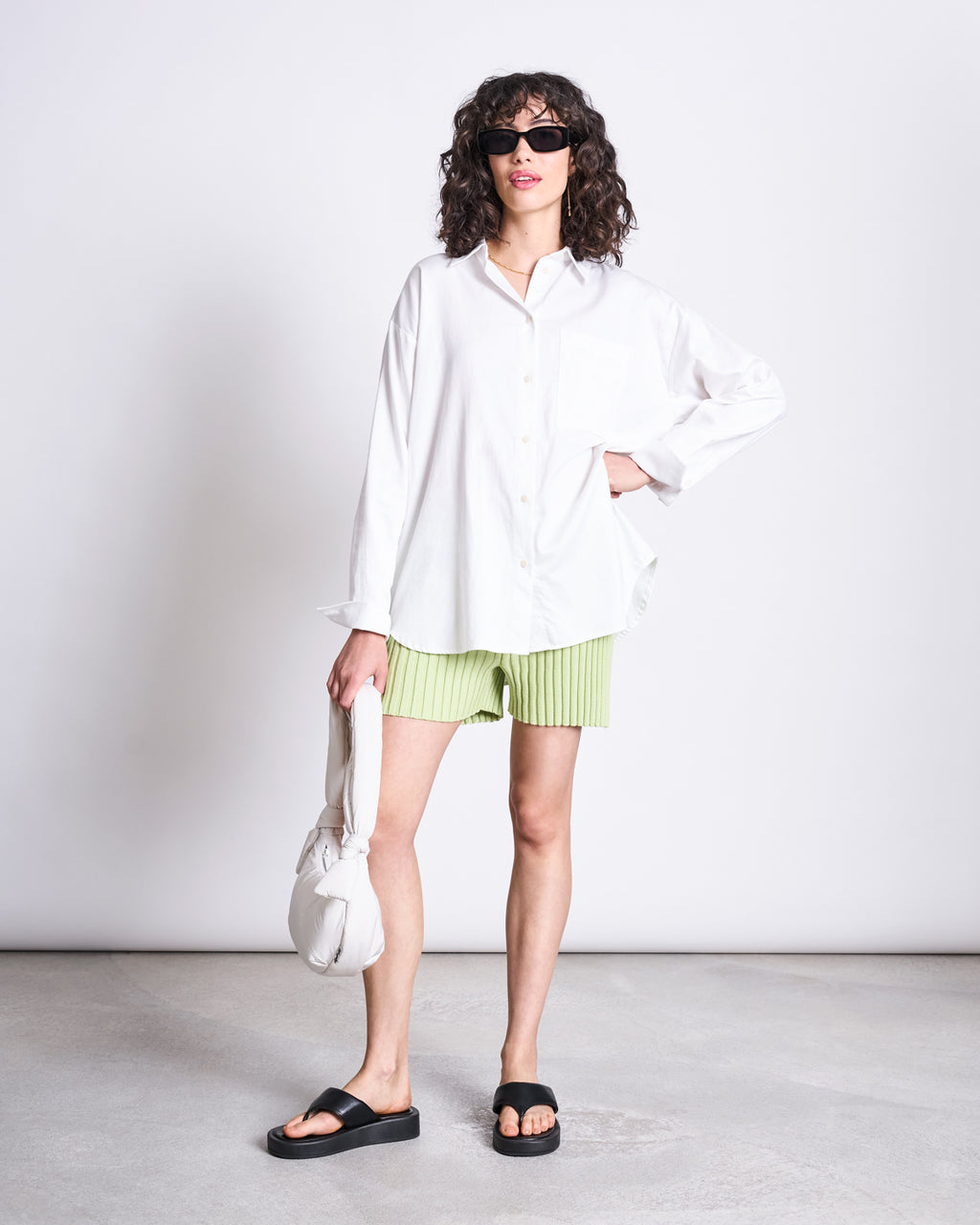 KNIT SHORTS IDOIA MATCHA Shorts jan-n-june 1