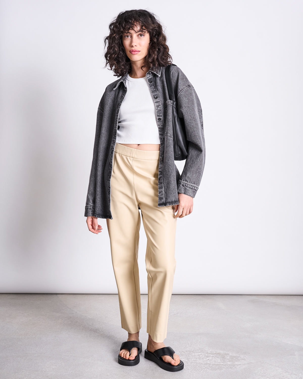 THE VEGAN COATED PANTS BUTTER pants jan-n-june 2