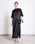 SILKY T-SHIRT DRESS CALEU BLACK Dress jan-n-june 1