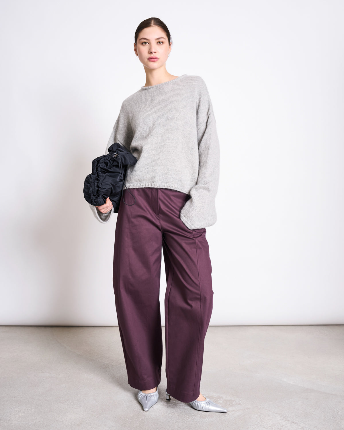 ORGANIC COTTON BARREL PANTS YAURI CHERRY LACQUER Pants jan-n-june 4