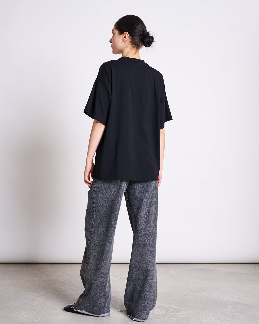 SLITTED T-SHIRT NADIL BLACK T-shirt jan-n-june 3