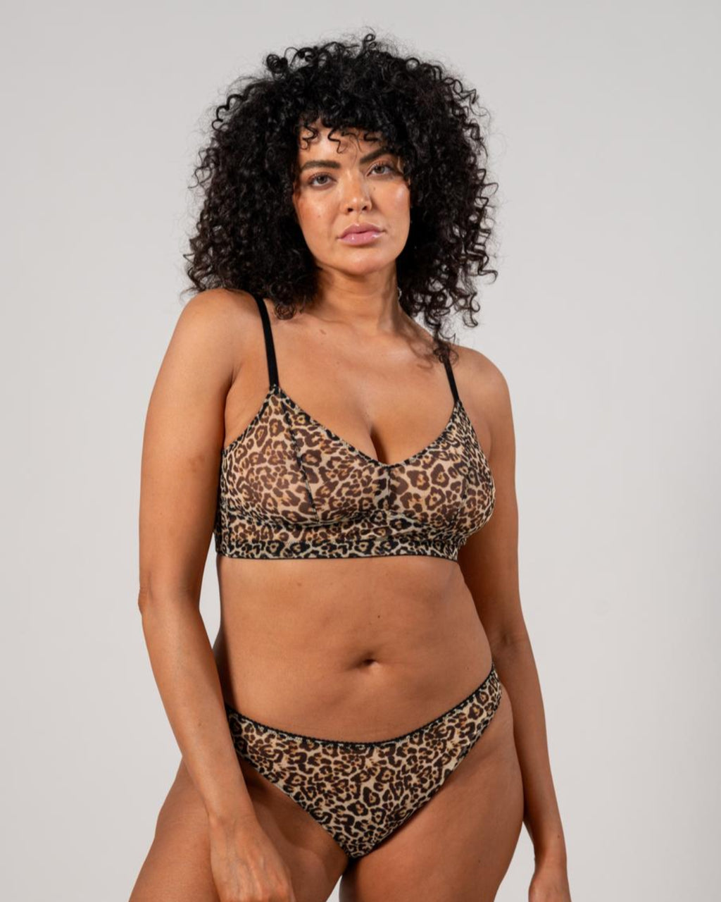 UNDERSTATEMENT MESH BALCONETTE LEOPARD Lingerie jan-n-june 3