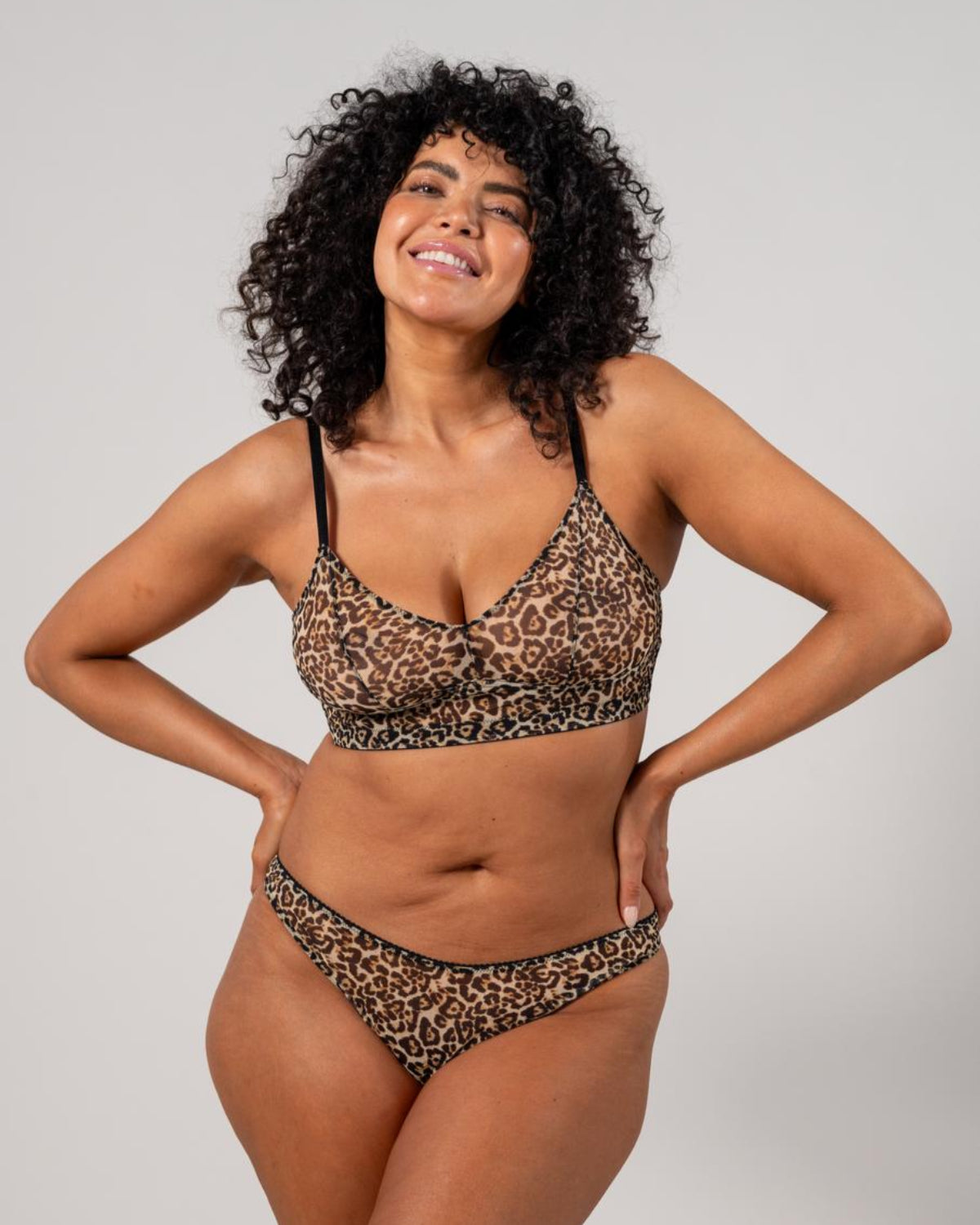 UNDERSTATEMENT MESH BALCONETTE LEOPARD Lingerie jan-n-june 4