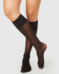 SWEDISH STOCKINGS 2 PACK ELIN KNEE-HIGHS BLACK socks jan-n-june 1