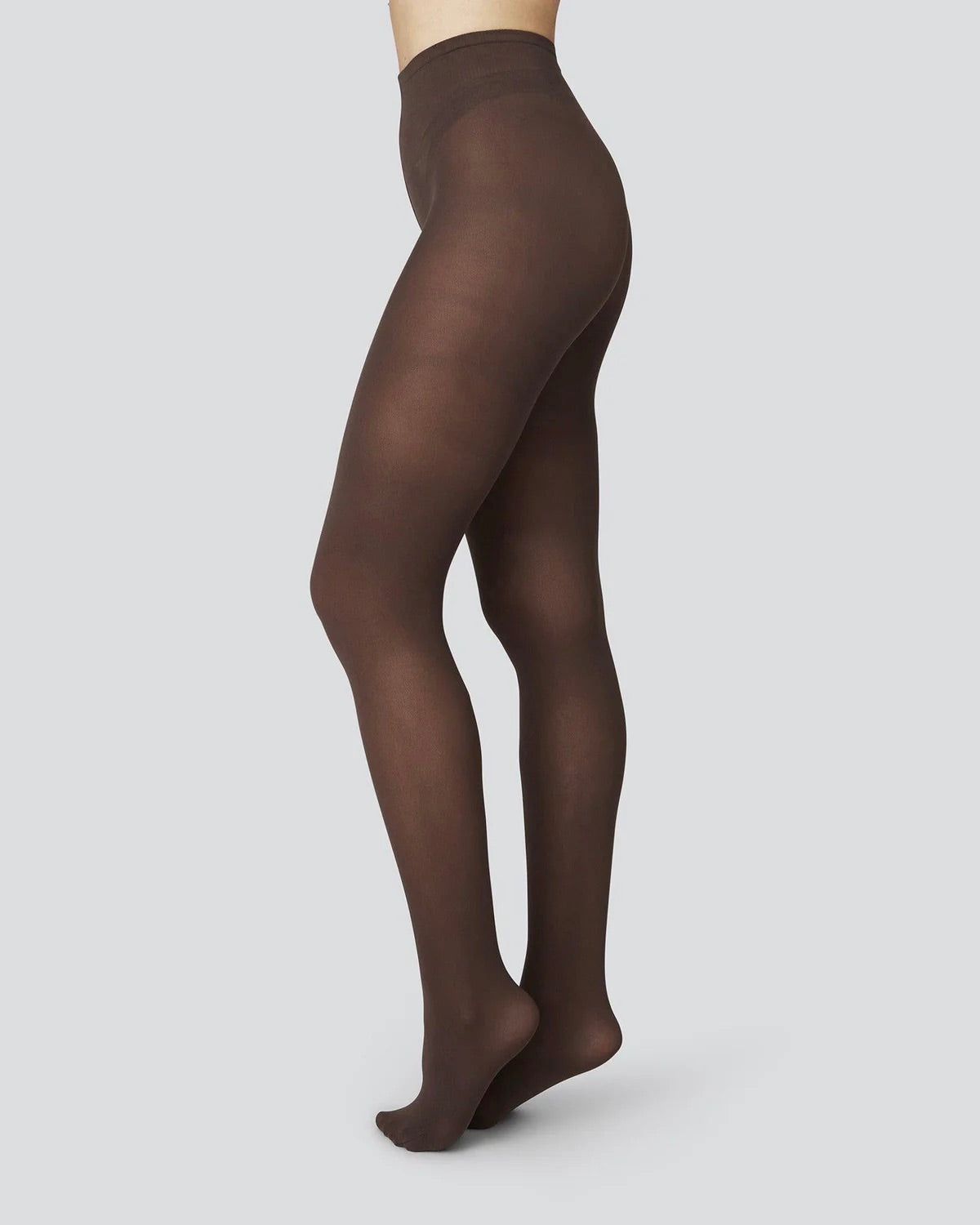 SWEDISH STOCKINGS OLIVIA PREMIUM TIGHTS DARK BROWN 60 DEN jan-n-june 1