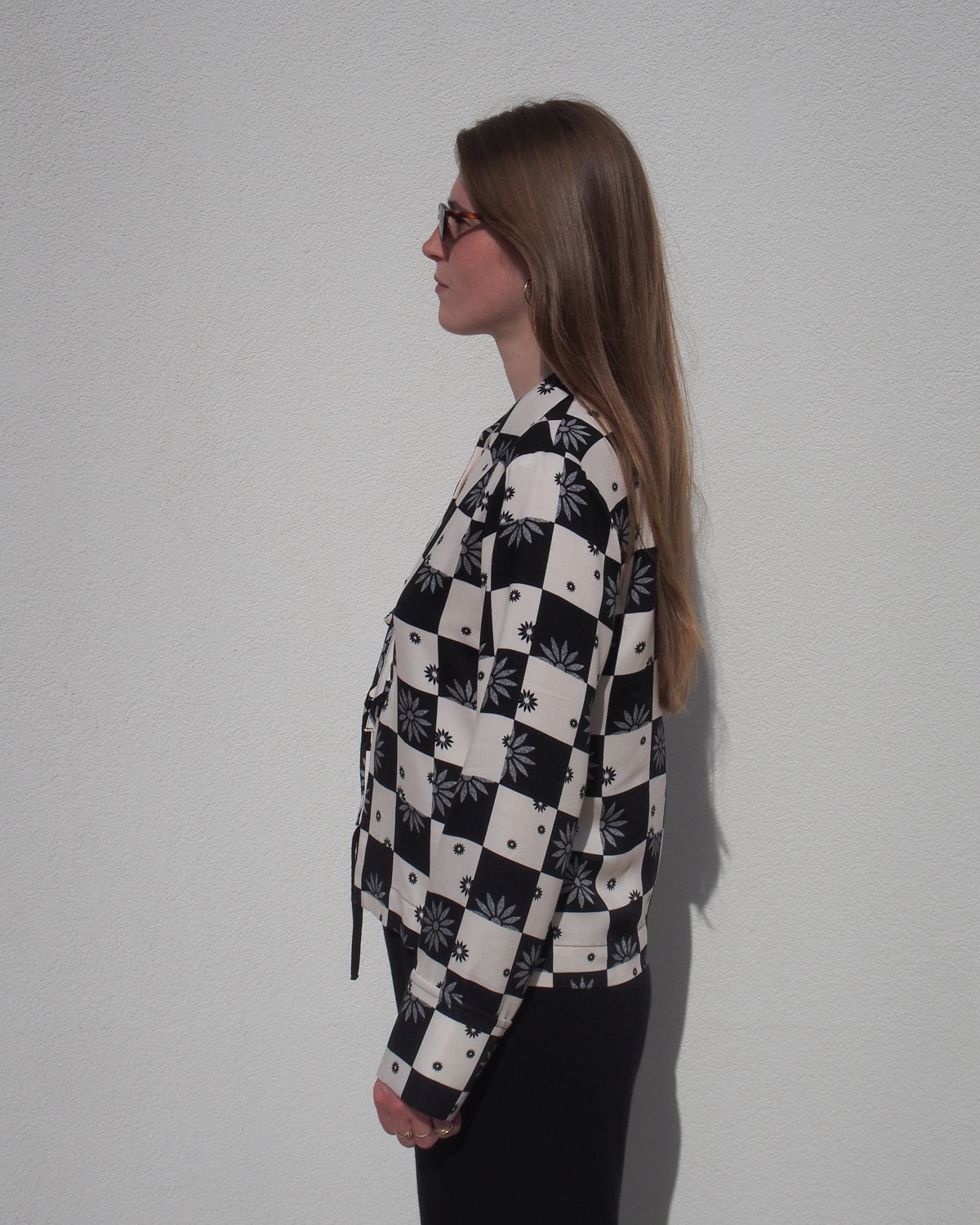 TIE BLOUSE KALUZ FLORAL SQUARE PRINT Blouses jan-n-june 10