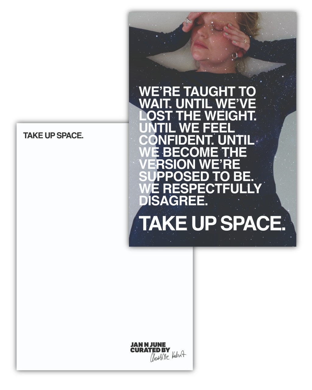 FREE POSTCARD WE'RE TAUGHT TO WAIT Accessories jan-n-june 2