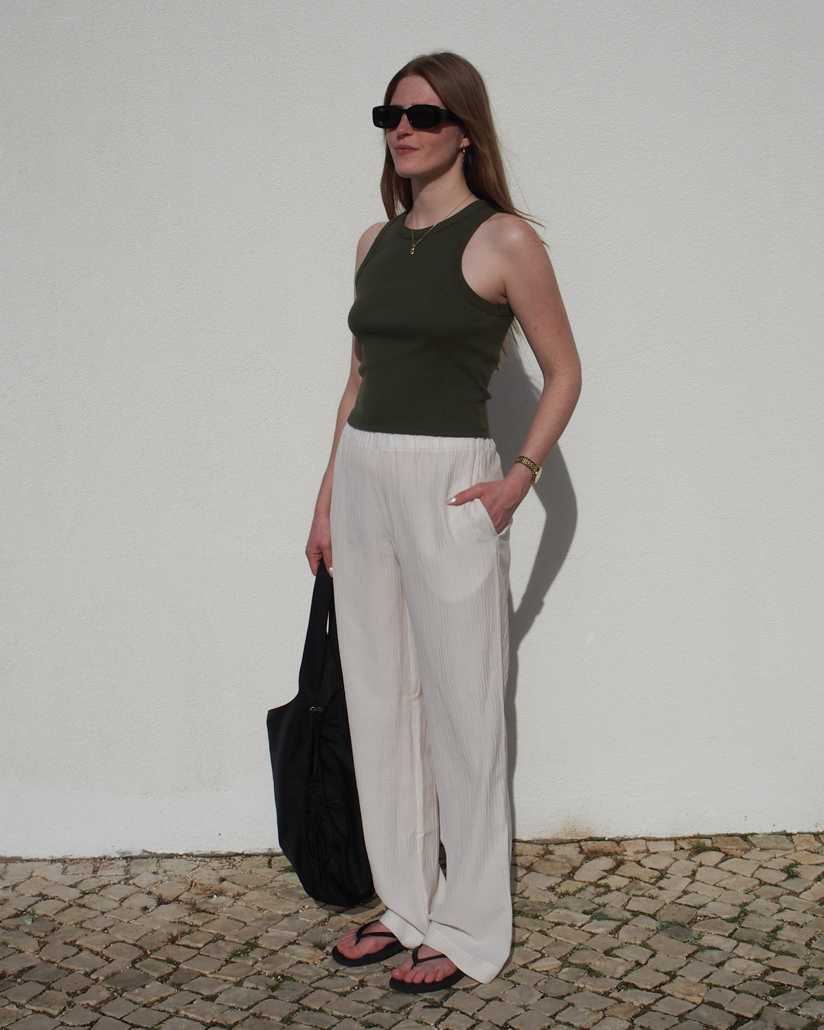 CRINKLE PANTS HAVA OFFWHITE Pants jan-n-june 6