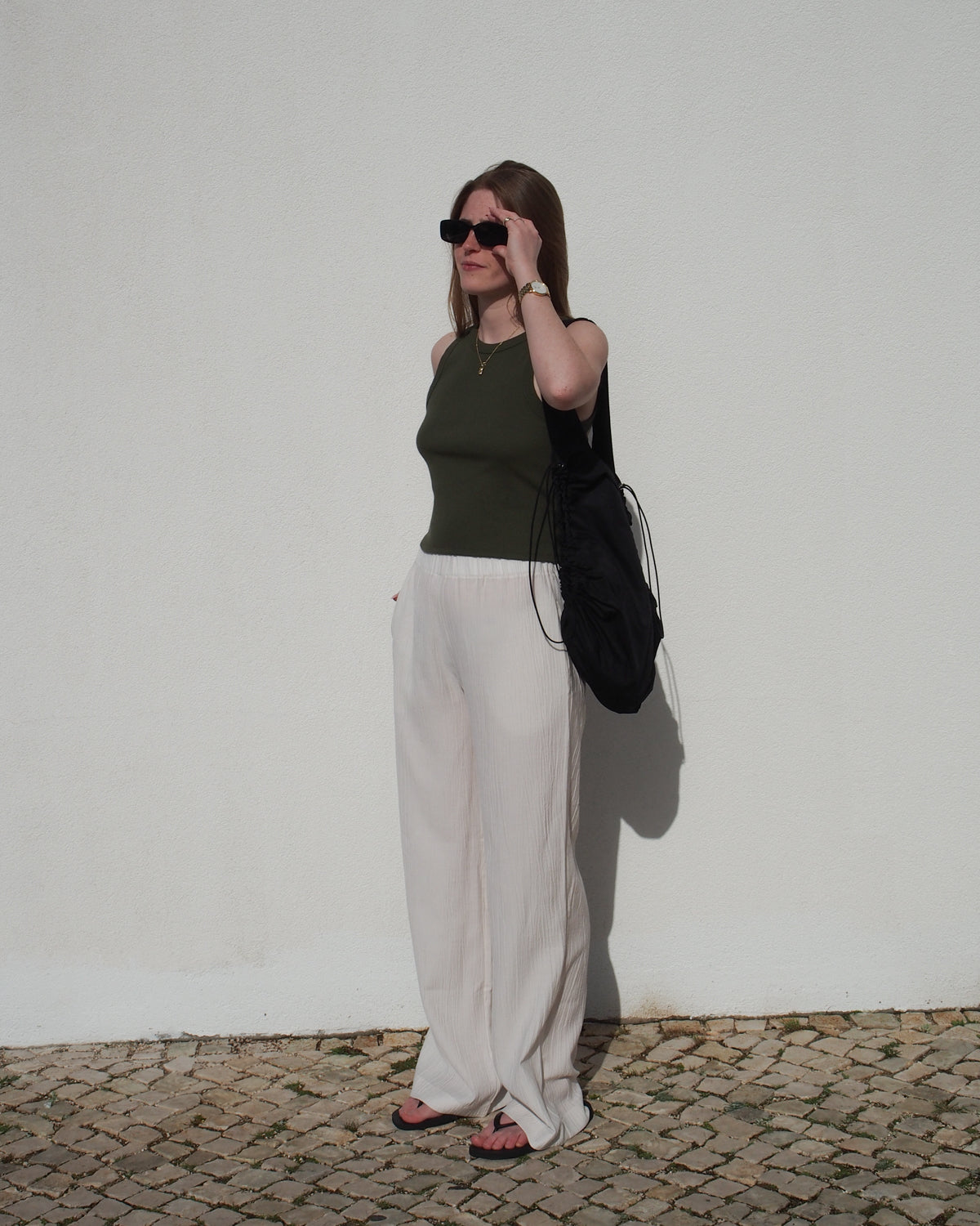 CRINKLE PANTS HAVA OFFWHITE Pants jan-n-june 11