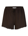 POINTELLE PYJAMA SHORTS CHOCOLATE GOTS T-shirt jan-n-june 1