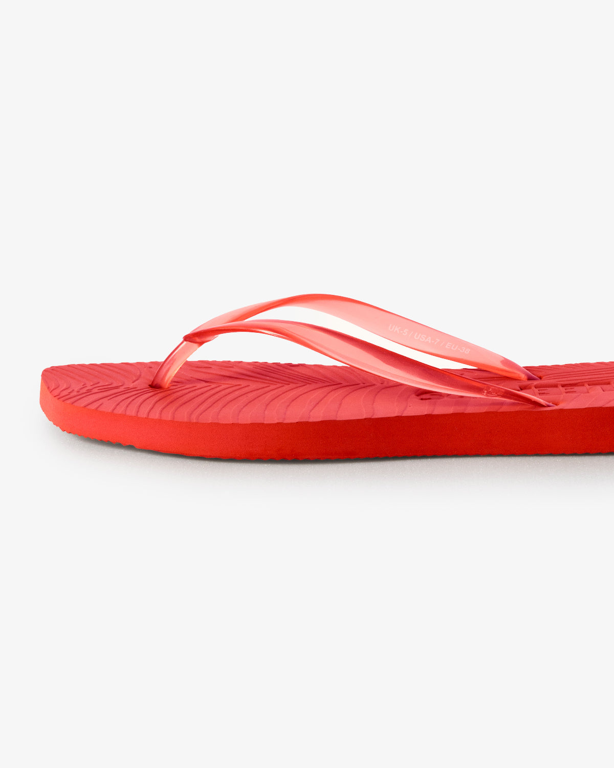 SLEEPERS TAPERED FLIP FLOPS TRANSPARENT RED Flip Flops jan-n-june 2