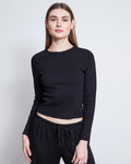 RIB LONGSLEEVE MURI BLACK GOTS Longsleeve jan-n-june 1