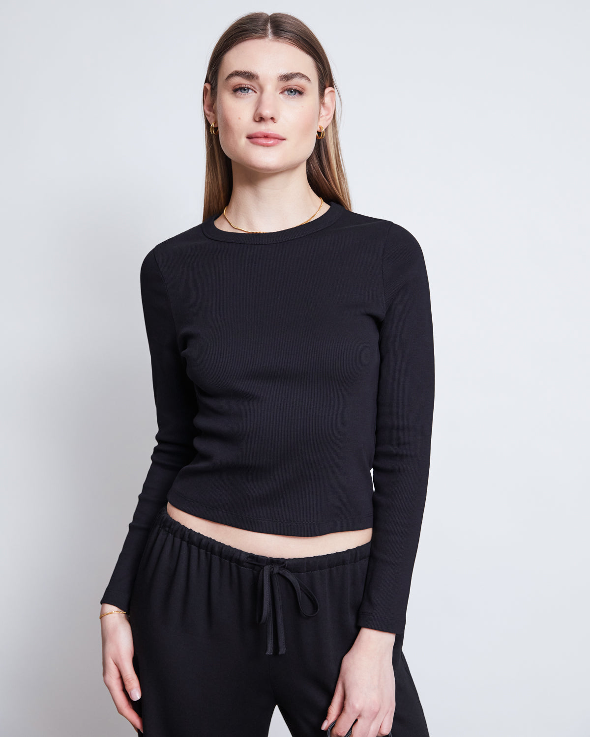RIB LONGSLEEVE MURI BLACK GOTS Longsleeve jan-n-june 1