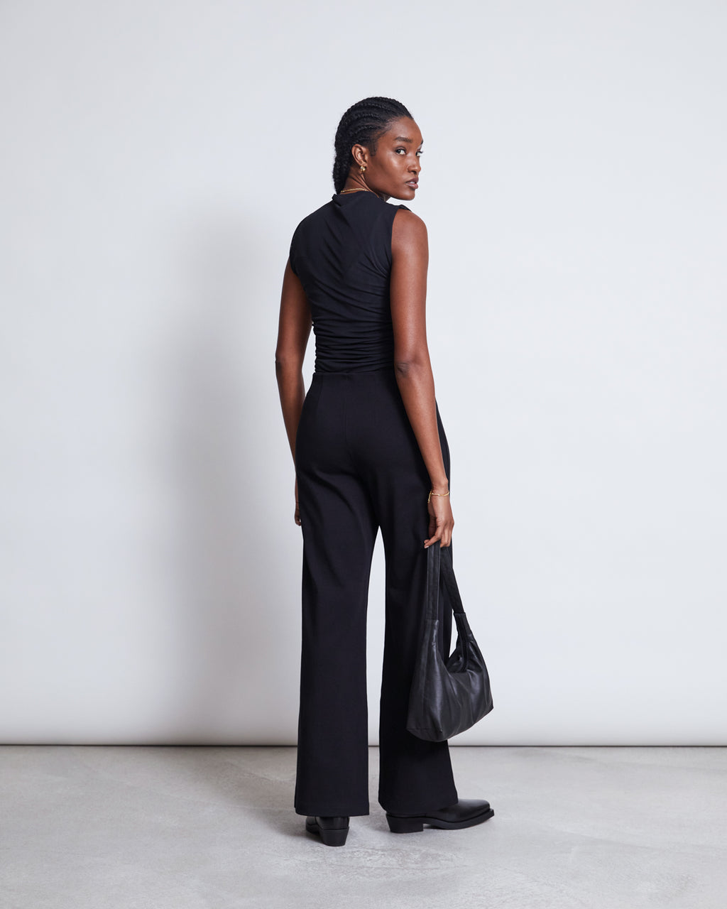 RUFFLE MESH TOP LAGUNA BLACK T-shirt jan-n-june 14