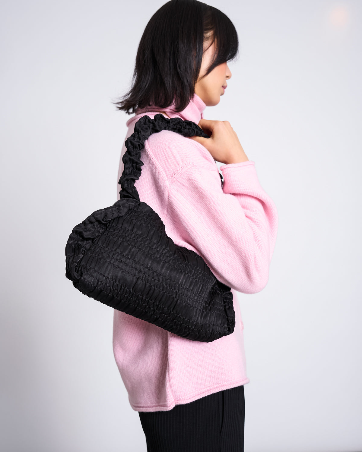 RUFFLED BAG AVI BLACK Accessories jan-n-june 2
