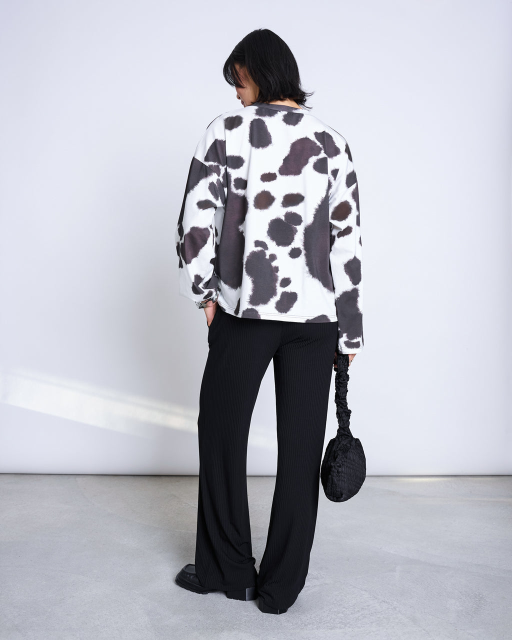 TENCEL™ LYOCELL RIB PANTS SMILLA BLACK