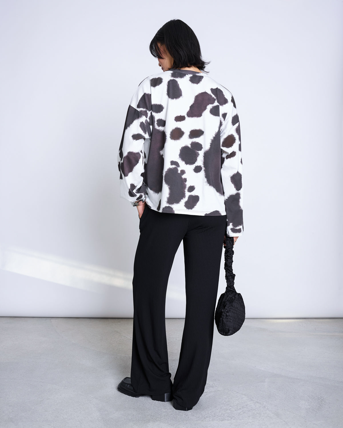 TENCEL™ LYOCELL RIB PANTS SMILLA BLACK