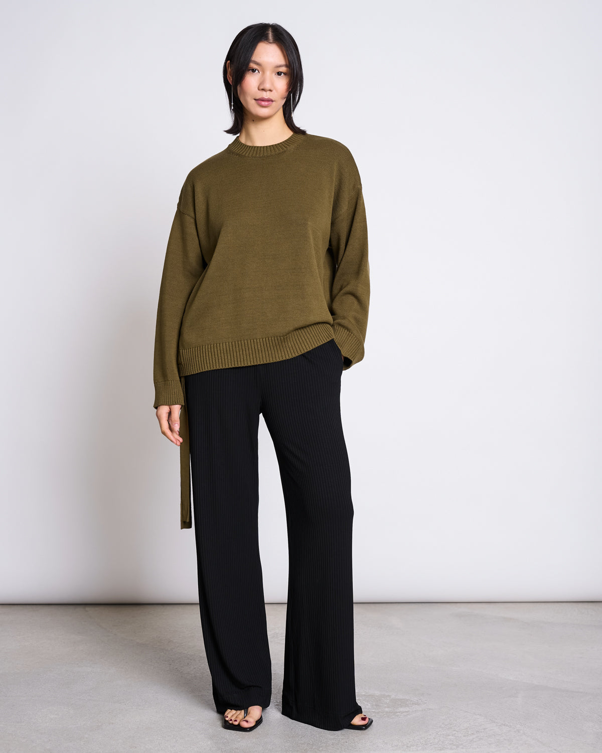 TENCEL™ LYOCELL RIB PANTS SMILLA BLACK