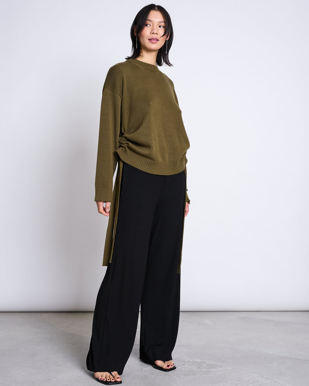 TENCEL™ LYOCELL RIB PANTS SMILLA BLACK