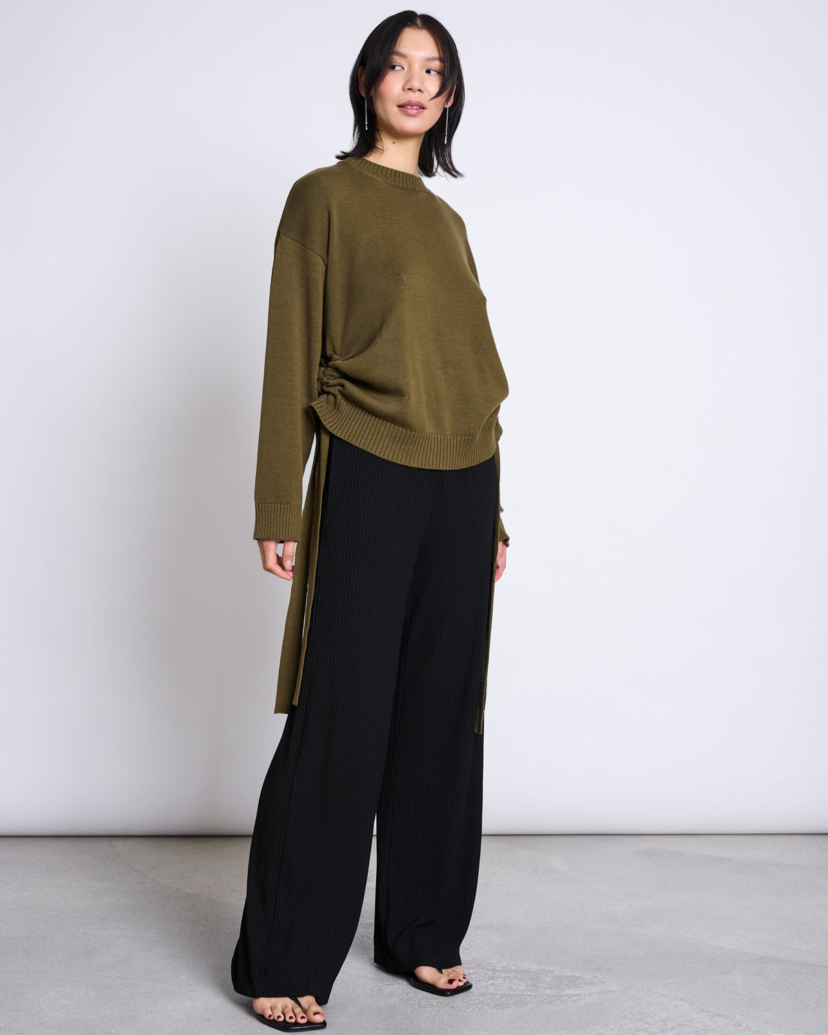 TENCEL™ LYOCELL RIB PANTS SMILLA BLACK
