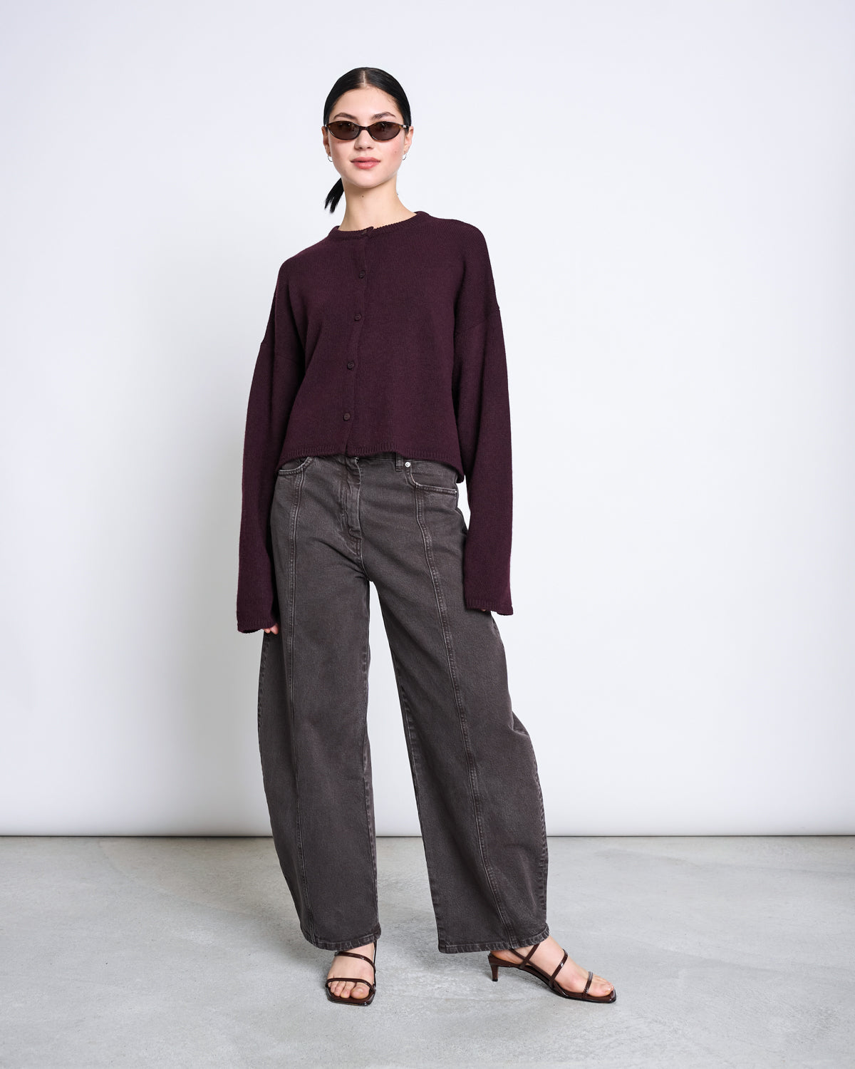 LIGHT CARDIGAN WOOLY ASAS CHERRY LACQUER GOTS Cardigan jan-n-june 4