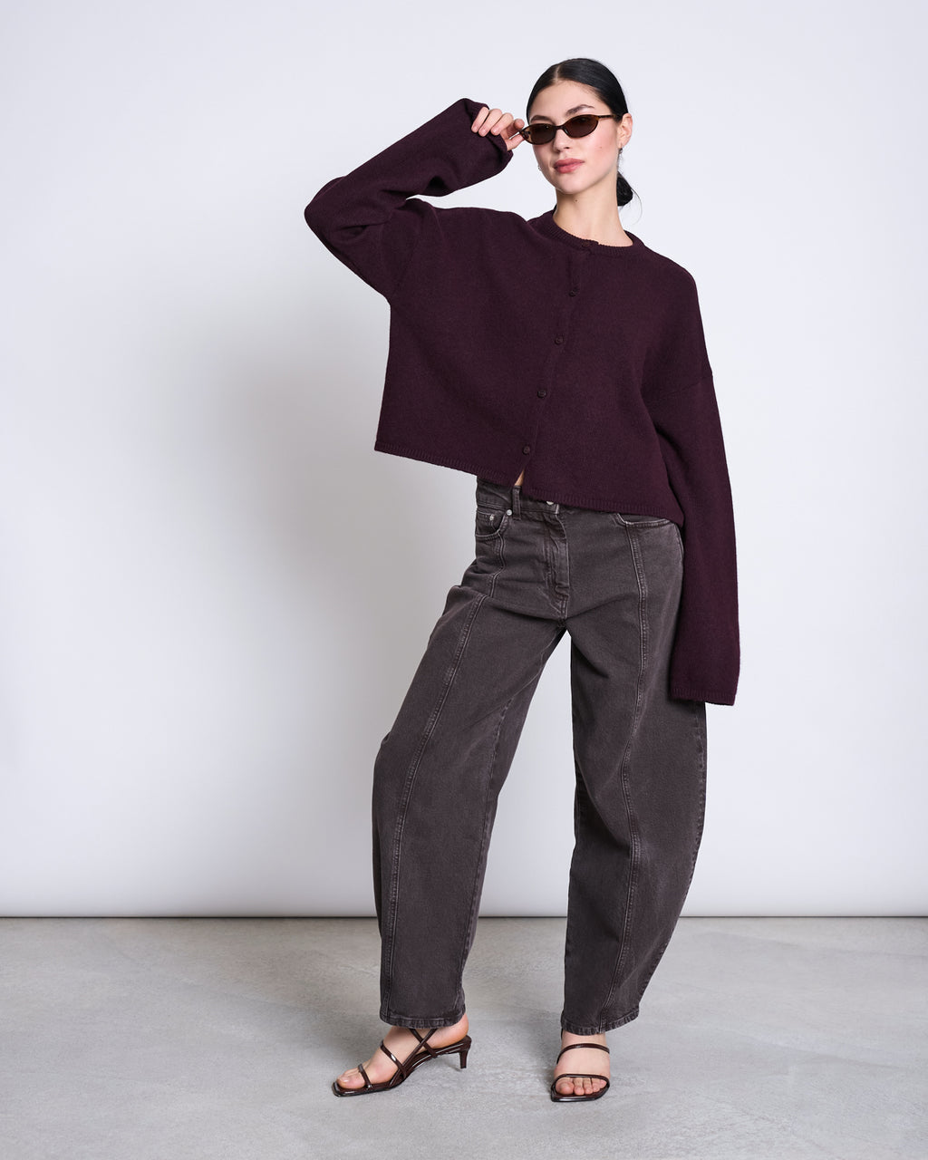 LIGHT CARDIGAN WOOLY ASAS CHERRY LACQUER GOTS Cardigan jan-n-june 1