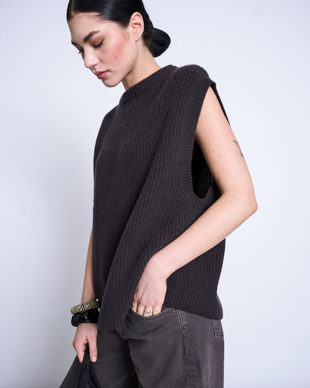 LAMBSWOOL SLIPOVER PURL ZARTBITTER GOTS Sweater jan-n-june 7