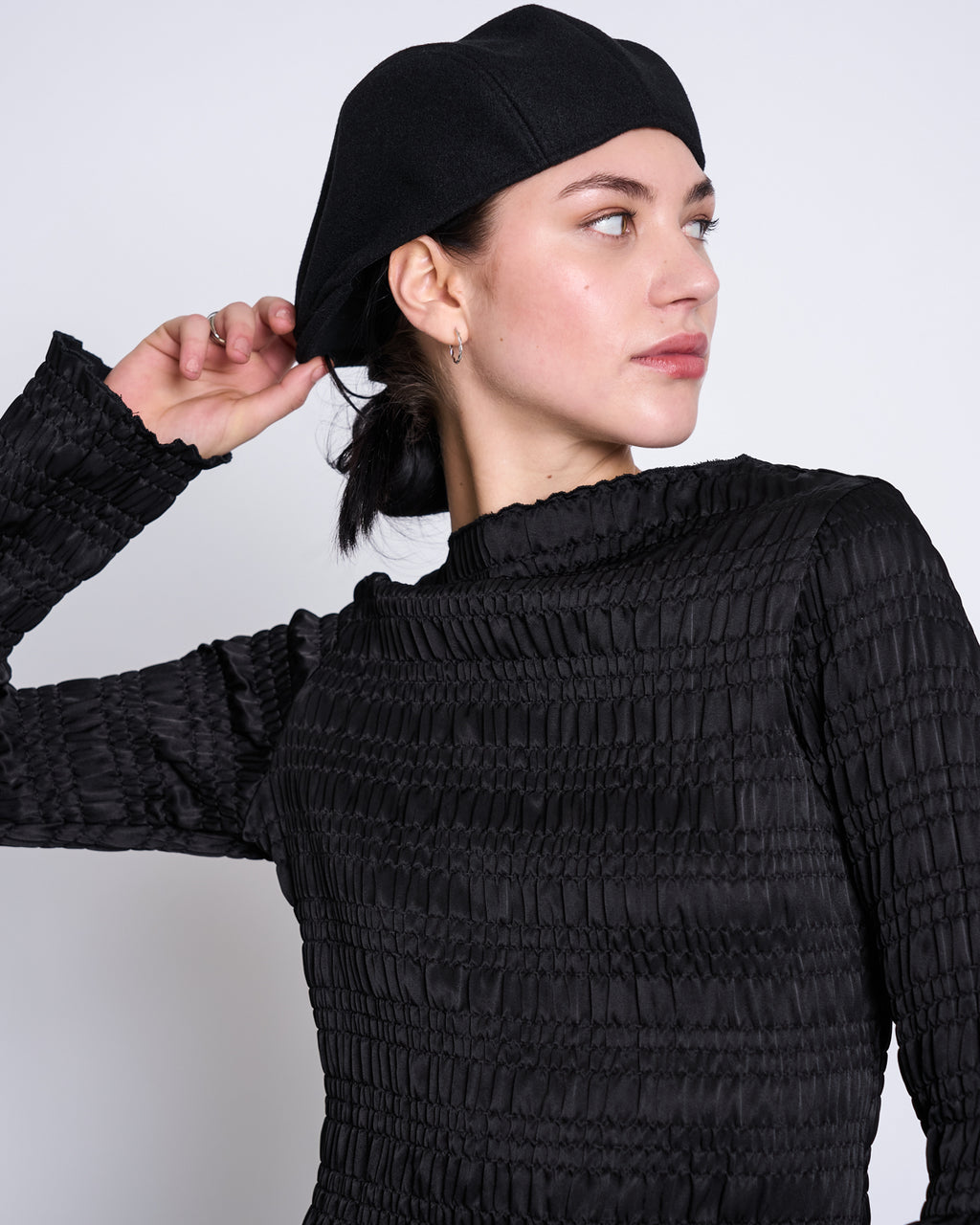 SMOCKED LONGSLEEVE SENNA BLACK Longsleeve jan-n-june 1
