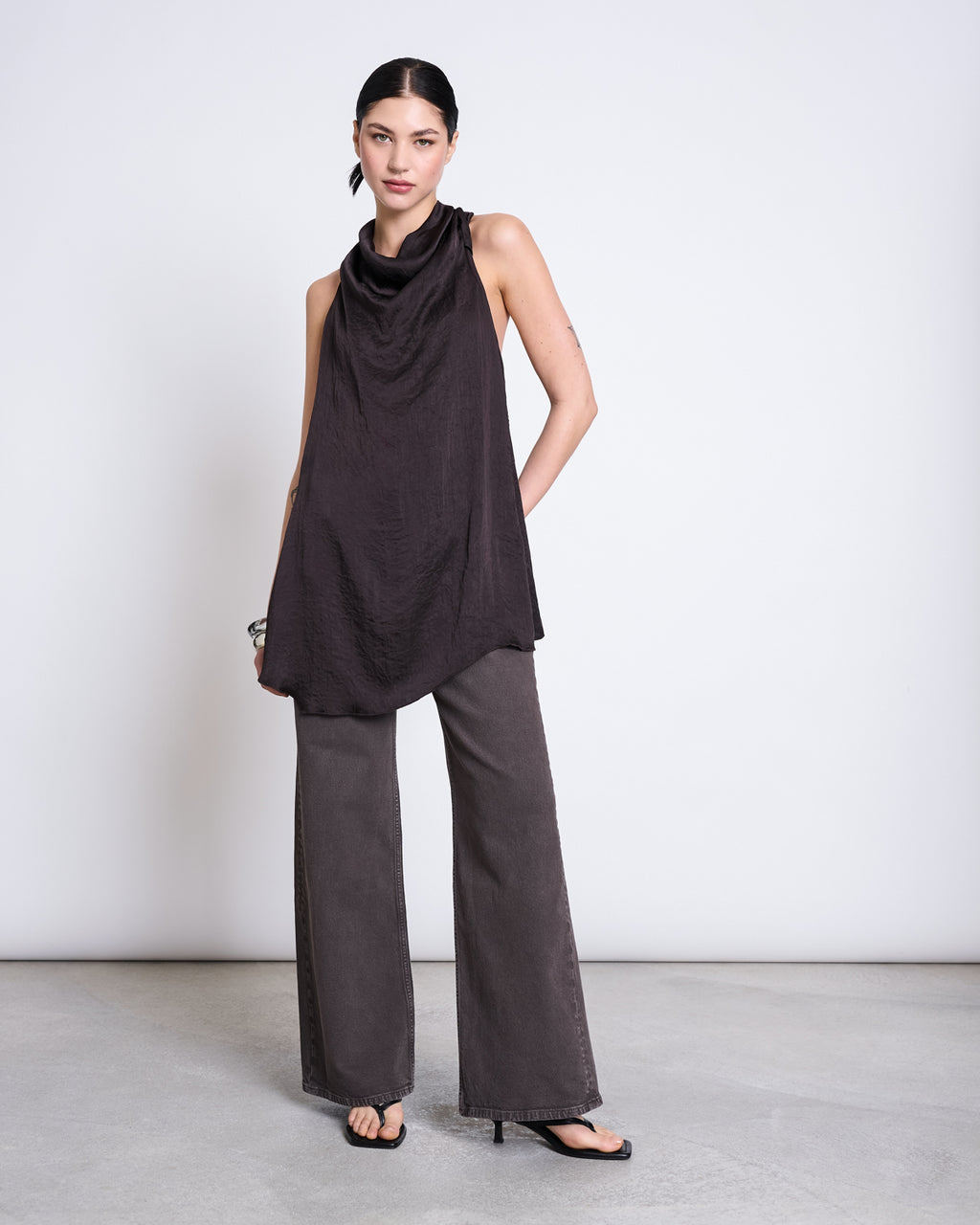 WIDE LEG MIDRISE JEANS TACNA MUD Pants jan-n-june 5