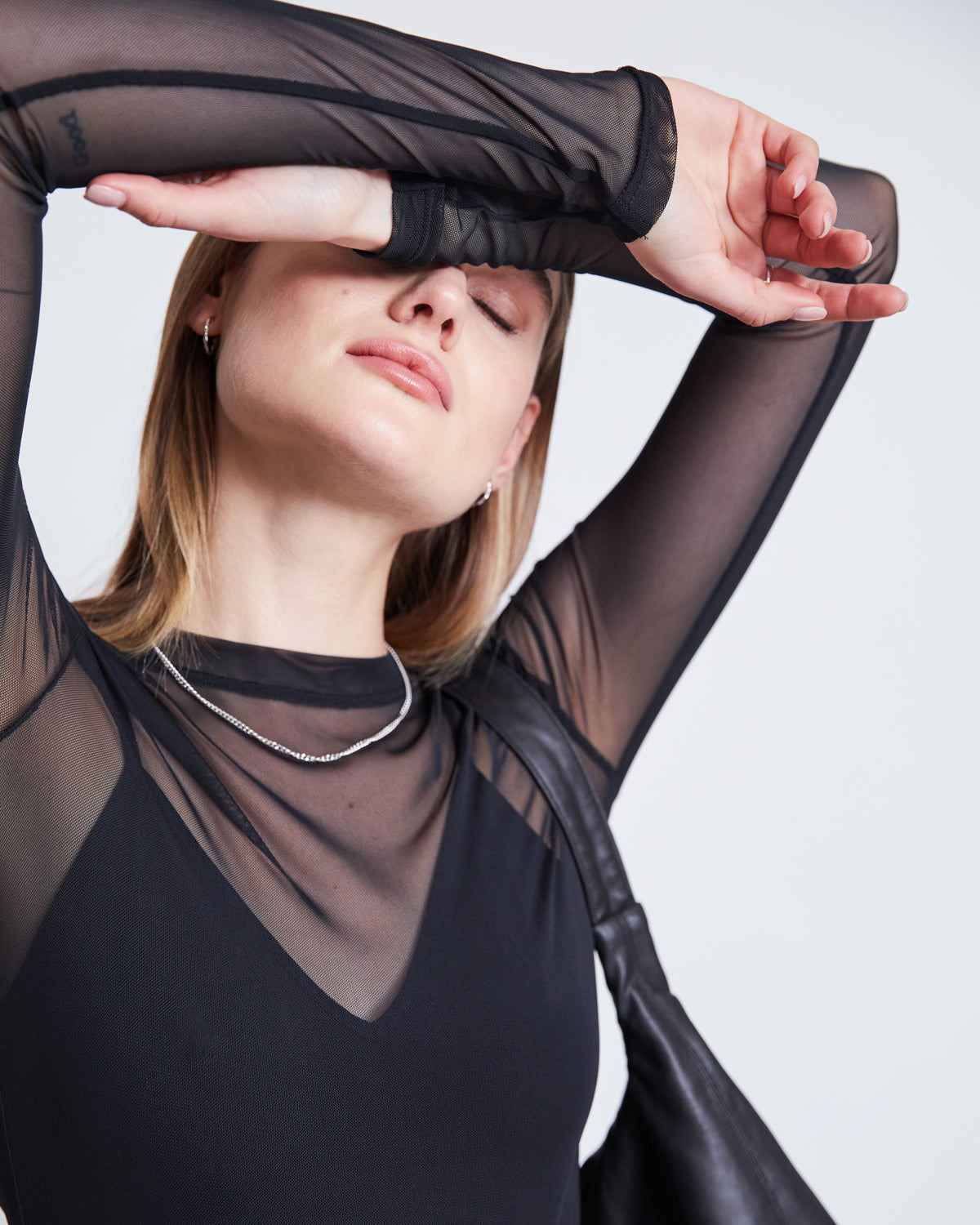 MESH LONGSLEEVE DORA BLACK Longsleeve jan-n-june 2